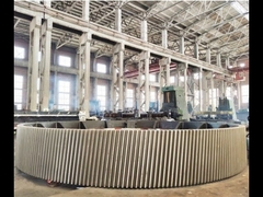 چرخ دنده محیطی آسیاب 10 ماژول سخت شده برای کوره دوار