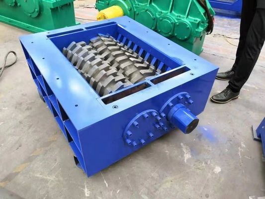 Two Axis Shear Type Plastic Shredder Machine 2-3tph For Plastic Recycling Plant