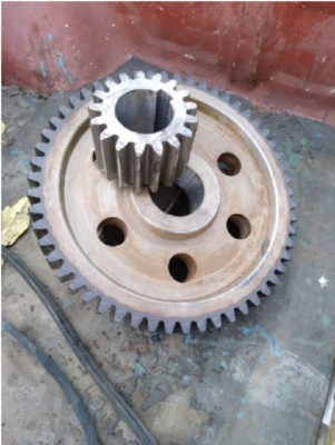 Ball mill small gear ring manganese steel casting gear support customization