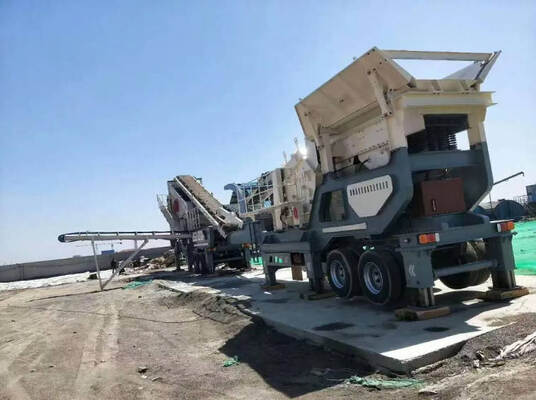 کارخانه خردکن متحرک با تولید مواد پایدار به آرامی کار می کند