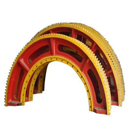 چرخ دنده فولادی ریخته گری کوره چرخشی HRC55 چرخ دنده گیره آسیاب و دنده توپ آسیاب CITIC HIC قیمت کارخانه