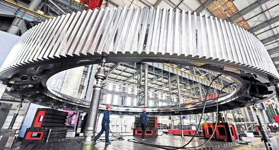 10 ماژول 100 میلی متر چرخ دنده آسیاب چرخ دنده و چرخ دنده کوره دوار برای کارخانه سیمان