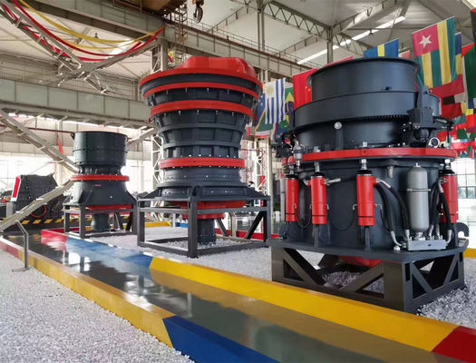 ماشین سنگ شکن مخروطی متحرک بهار بتونی 1200TPH