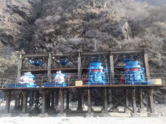 سنگ شکن مخروطی موبایل دستگاه سنگ شکن سنگ سخت 35-460 میلی متر