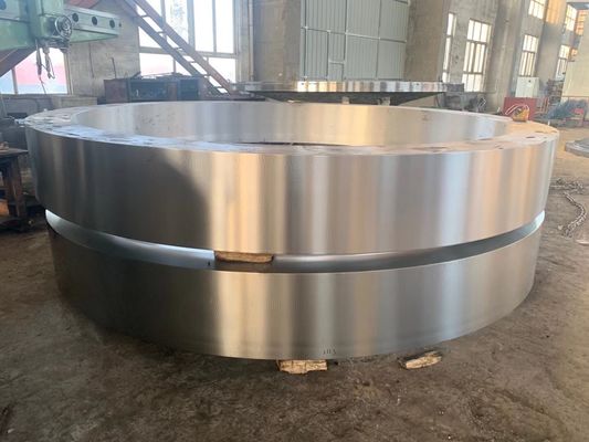 قطعات یدکی کوره دوار 42CrMo سیمان روتاری کوره لاستیک با قطر بزرگ فولاد ریخته گری